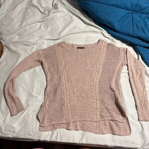 American Eagle Outfitters Cable Knit Sweater - Light Brown/gray